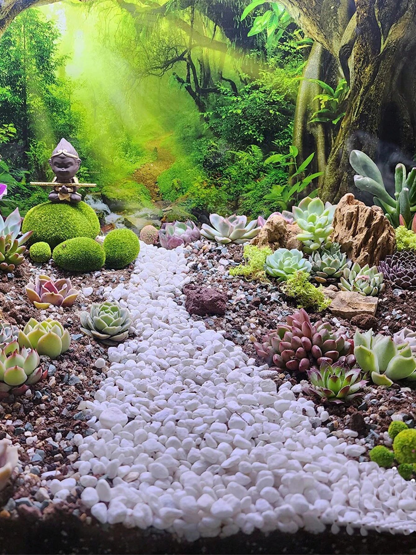 White Mini Pebbles 2-4mm Natural Decorative Stones Vase Garden Filler