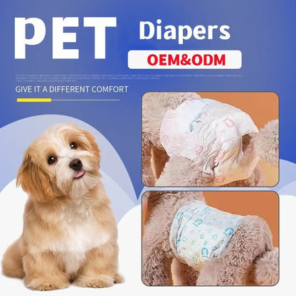 Disposable Pet Diapers 10/12PCs Breathable Absorbent for Dogs