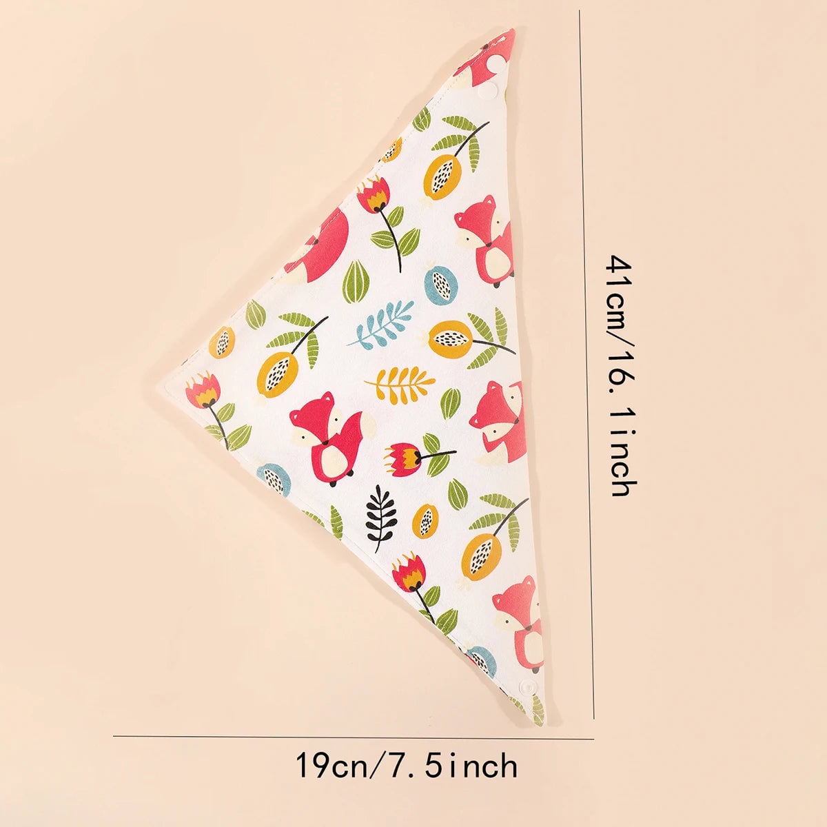Cotton Triangle Bandana Bibs Set - Waterproof Baby Saliva Towels 5pc