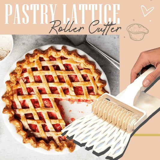 3-Size Lattice Dough Roller Set - Plastic Pastry Cutter Pizza Tool
