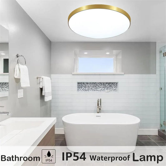 18W 30W 40W Waterproof LED Ceiling Light Round Bathroom Kitchen
