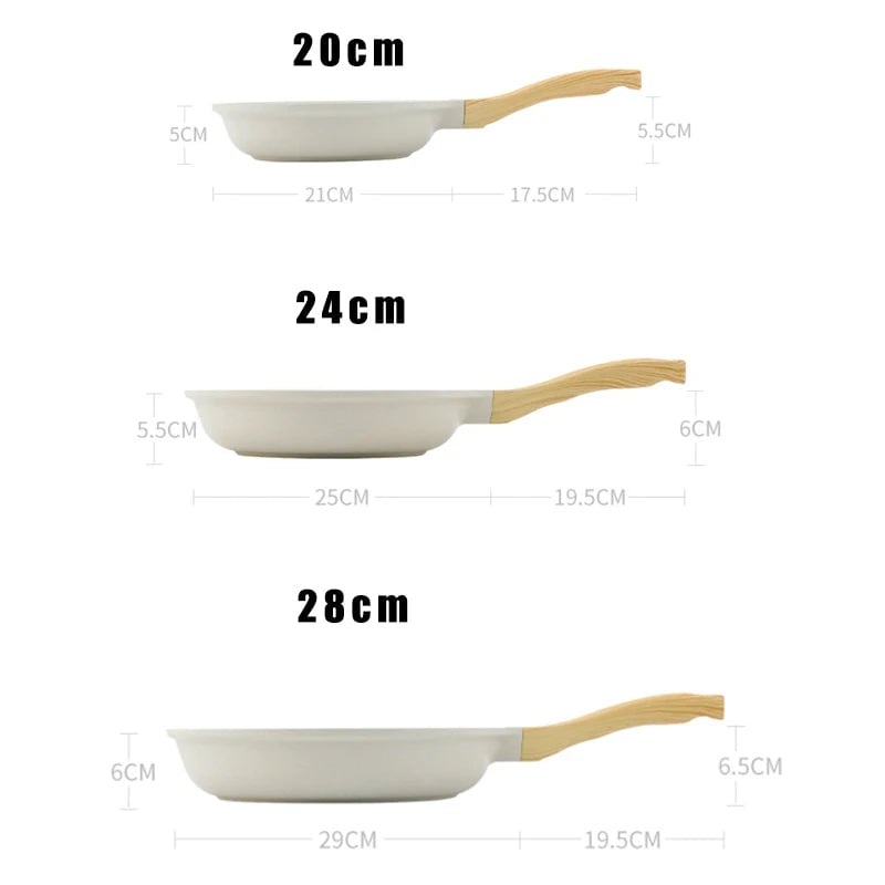 Non-Stick Ceramic Wok Pan - Induction Gas Compatible Universal