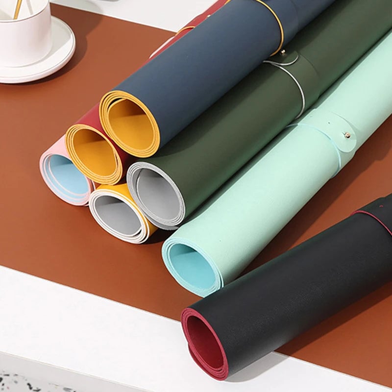 Large Office Desk Pad 600x300mm PU Leather Waterproof Mouse Mat