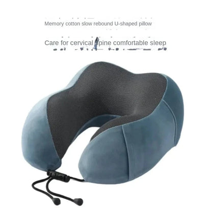 Memory Foam U-Shaped Travel Pillow - Cervical Neck Support Cushion