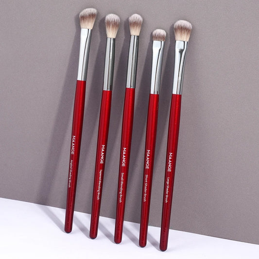 5-Piece Eye Makeup Brush Set - Soft Bristle Concealer & Eyeshadow