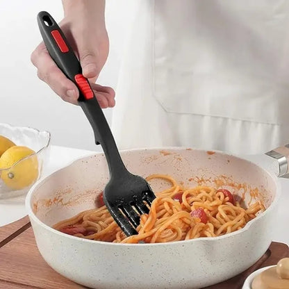 Heat-Resistant Silicone Flexible Fork - Multifunctional Noodle Tool