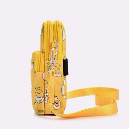 Gudetama Waterproof Oxford Mobile Phone Crossbody Bag Mini Purse