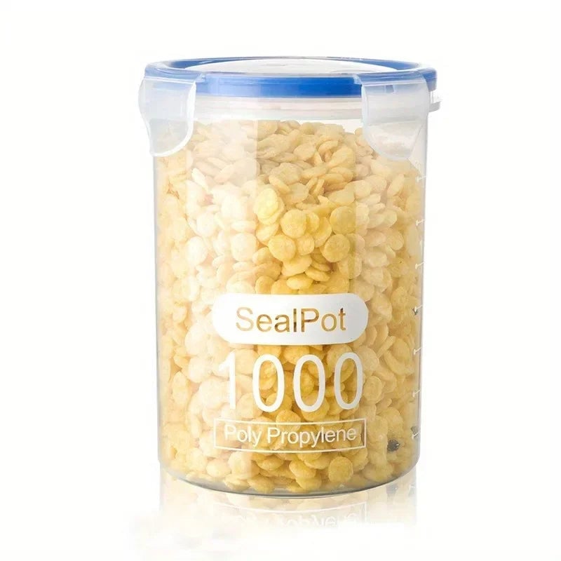 Airtight Plastic Grain Storage Container - Food Storage Jar Tank