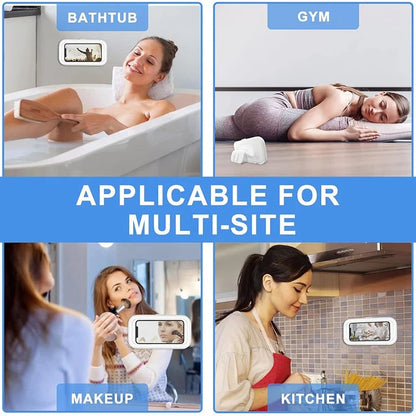 Waterproof Rotating Phone Mount - Adjustable Bathroom Shower Holder