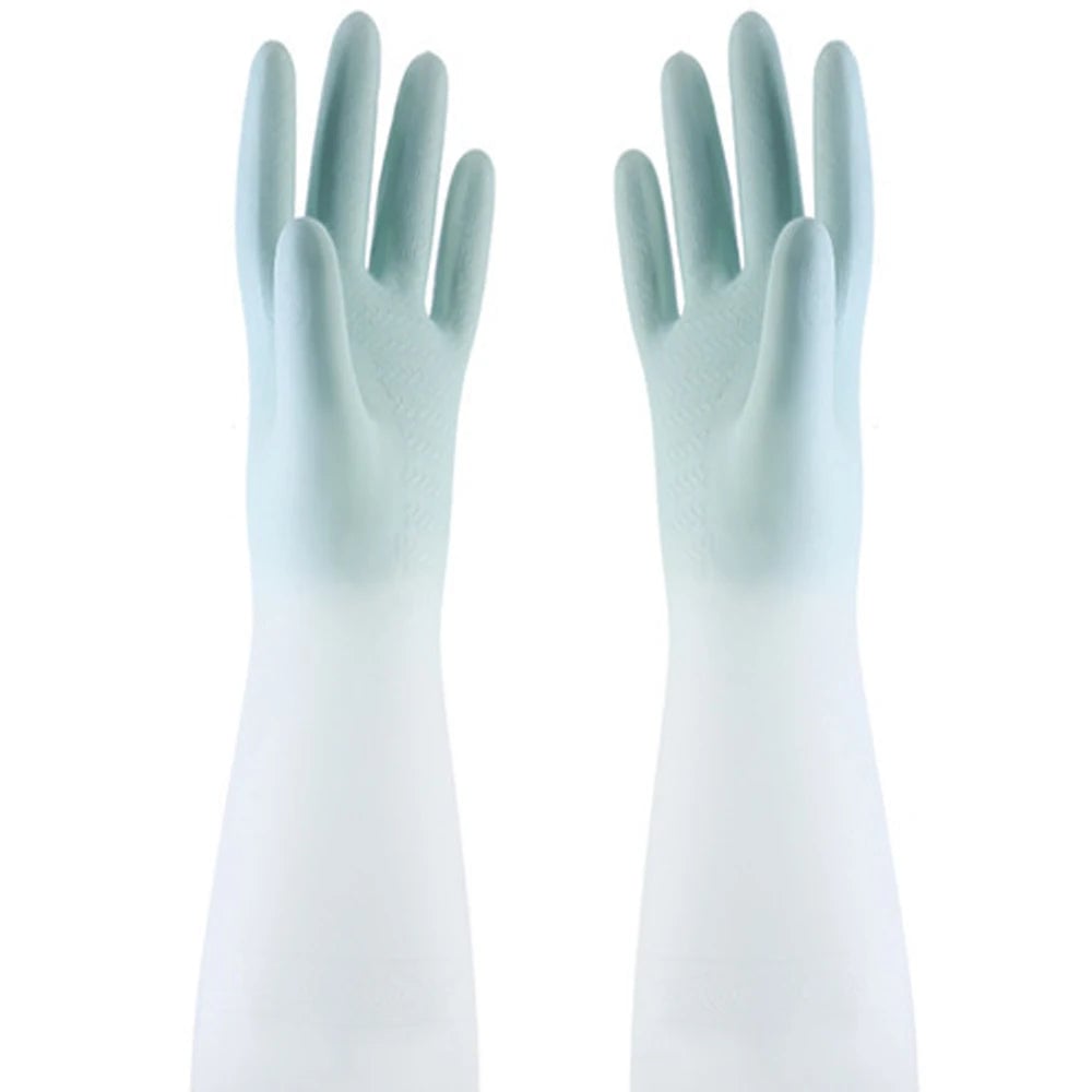 Waterproof Latex Rubber Cleaning Gloves - Kitchen Dishwashing