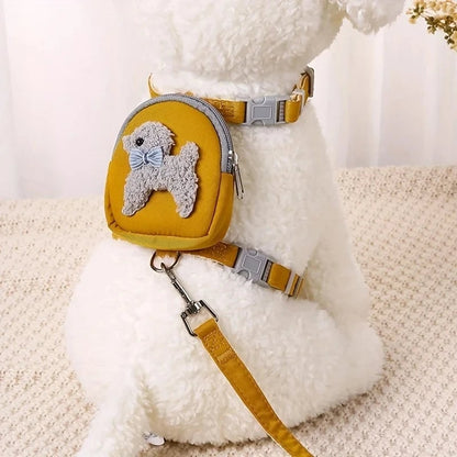 Adjustable Pet Vest Backpack Leash - Small to Medium Dogs