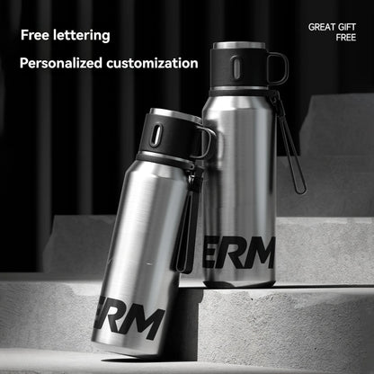 1000ML Vacuum Insulated Stainless Steel Water Bottle Tumbler Flask