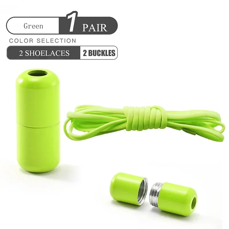 Elastic No Tie Shoelaces - Quick Slip-On Design Kids & Adults
