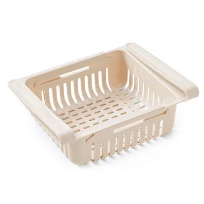 Magnetic Fridge Organizer Drawer Basket - Egg & Fruit Storage Box