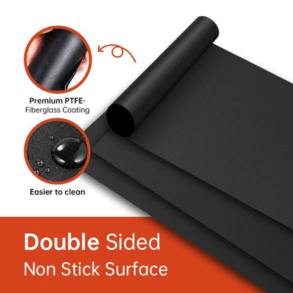 Heat Resistant Non-Stick Oven Liner BBQ Grill Mat Reusable Pad
