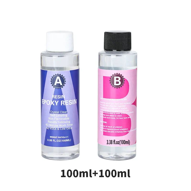 1:1 Crystal Clear Epoxy Resin Kit - High Gloss Bubble-Free Coating