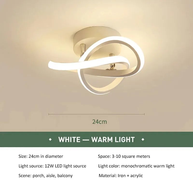 LED Strip Ceiling Light Modern Minimalist Fixture Aisle Staircase