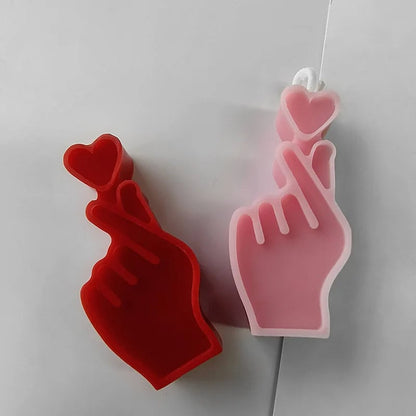 3D Mini Heart Silicone Candle Mold - DIY Craft Chocolate Plaster