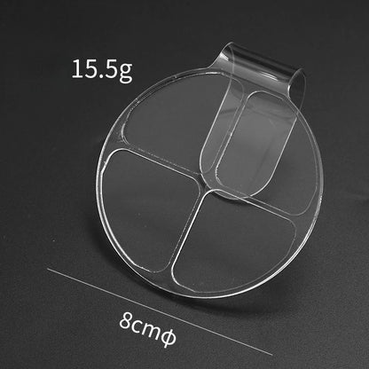 Clear Acrylic Handheld Mixing Palette - Makeup & Nail Art Tool