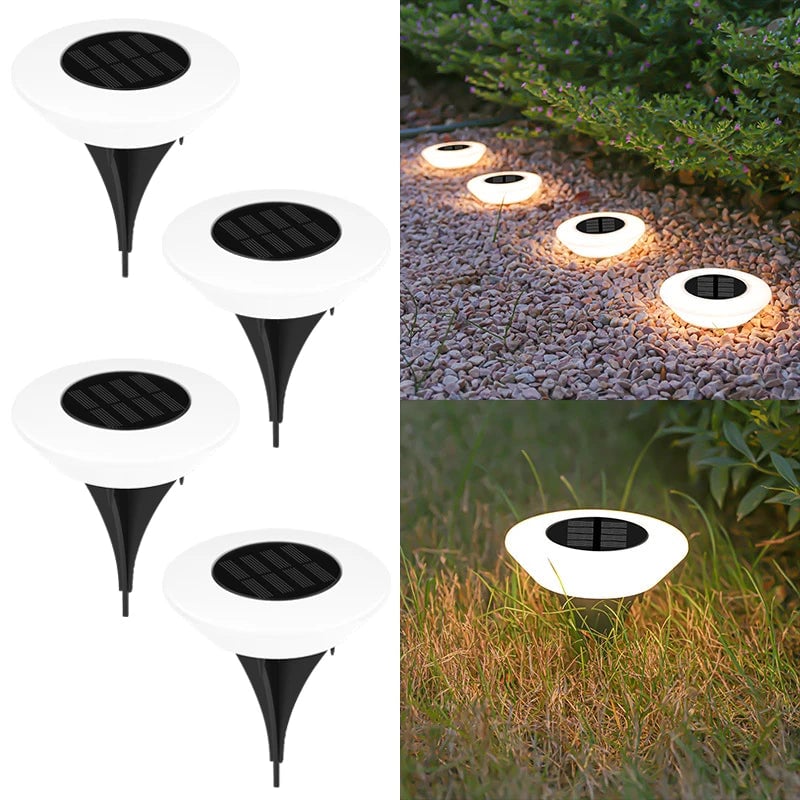 14 LED Solar Ground Lights Waterproof Outdoor Landscape Pathway