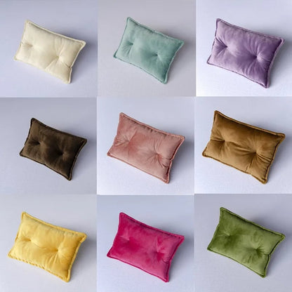 Velvet Newborn Photography Posing Cushion - Mini Baby Pillow Prop