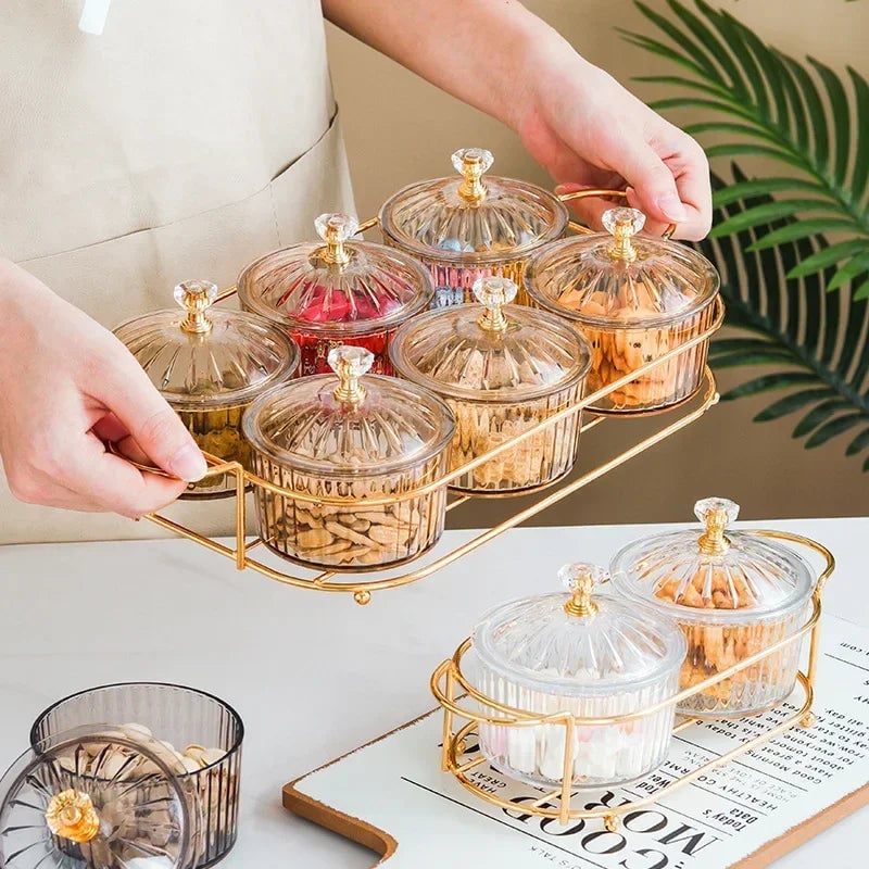 Glass Serving Bowl with Lid - Multi-Purpose Party Platter
