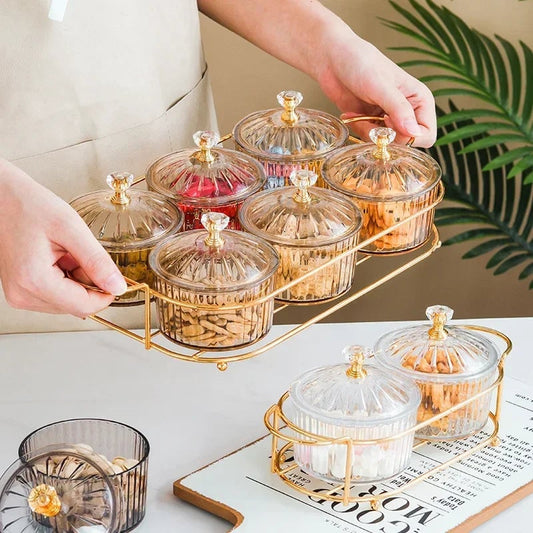 Glass Serving Bowl with Lid - Multi-Purpose Party Platter