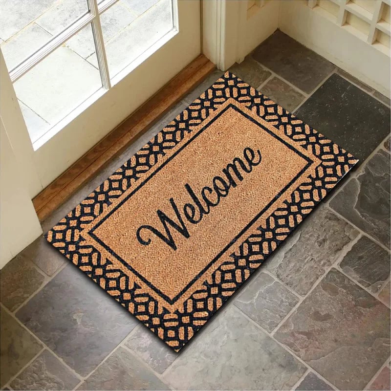 Diatom Mud Non-Slip Door Mat - Super Absorbent Geometric Bathroom Rug