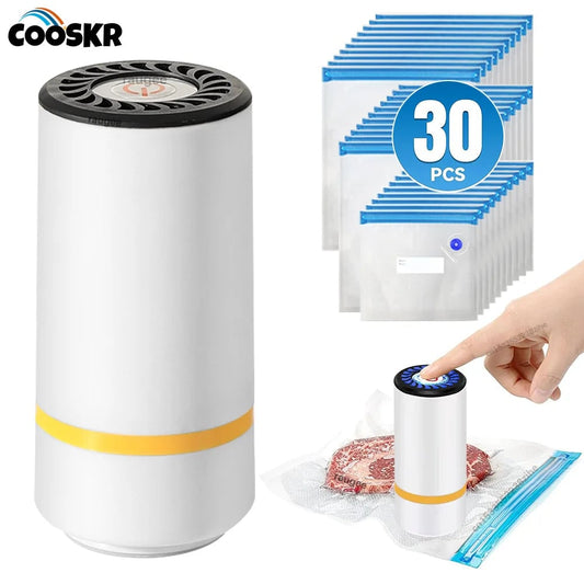 Electric Rechargeable Vacuum Sealer Pump Automatic Food Sealing