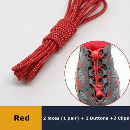 Elastic No Tie Shoelaces with Lock - Stretching Sneaker Hiking