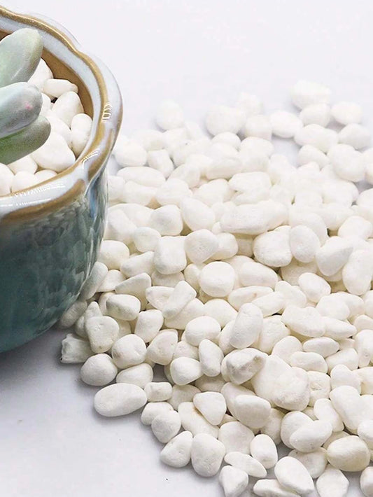 White Mini Pebbles 2-4mm Natural Decorative Stones Vase Garden Filler