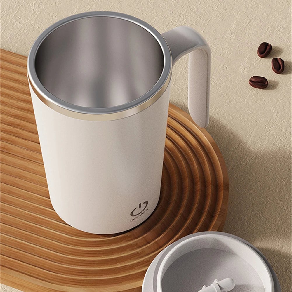 Rechargeable Stainless Steel Self-Mixing Coffee Mug Automatic Stirrer