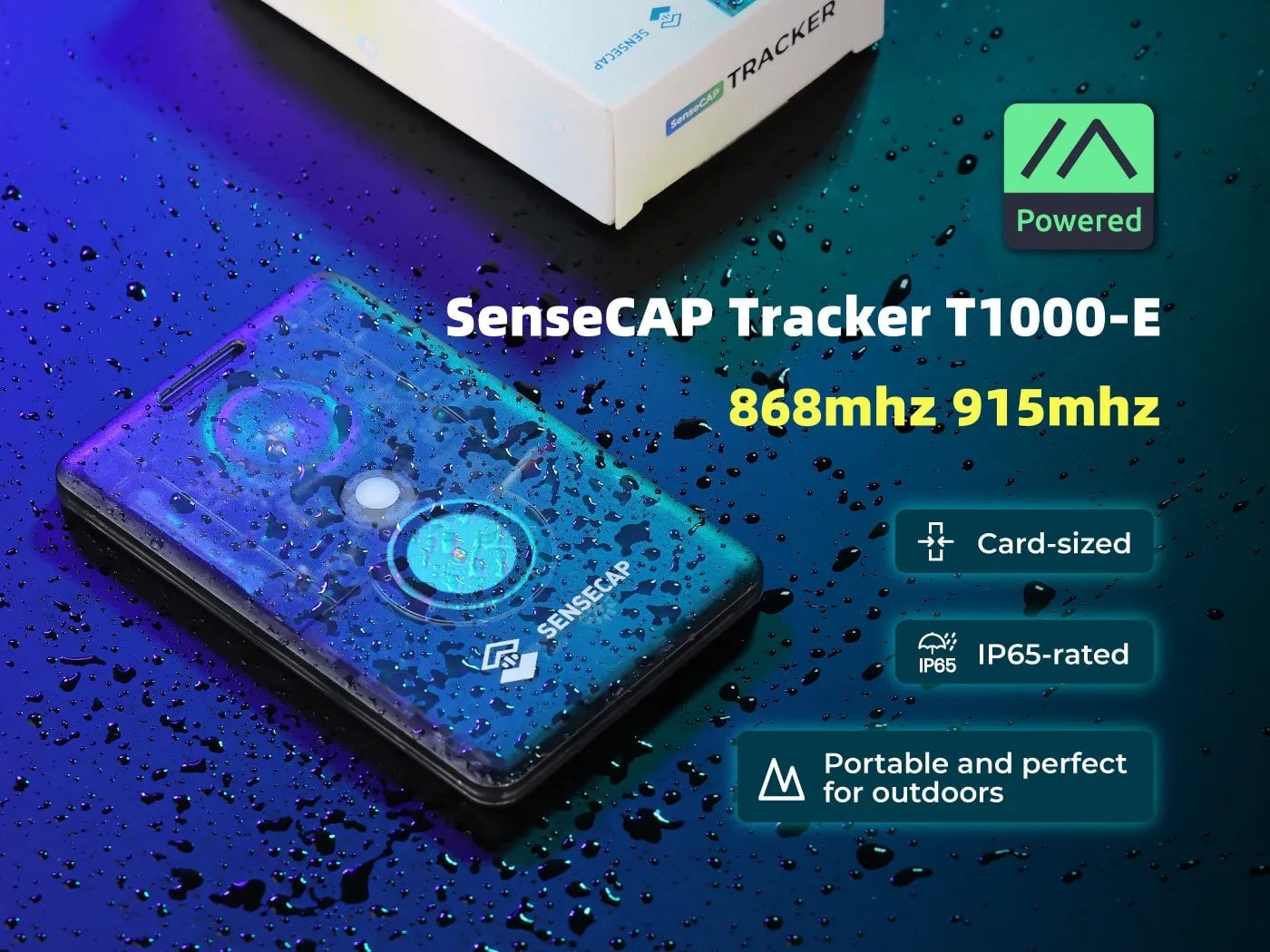 Sensecap T1000-E Meshtastic 868MHz LoRa GPS Tracker IP65 Outdoor
