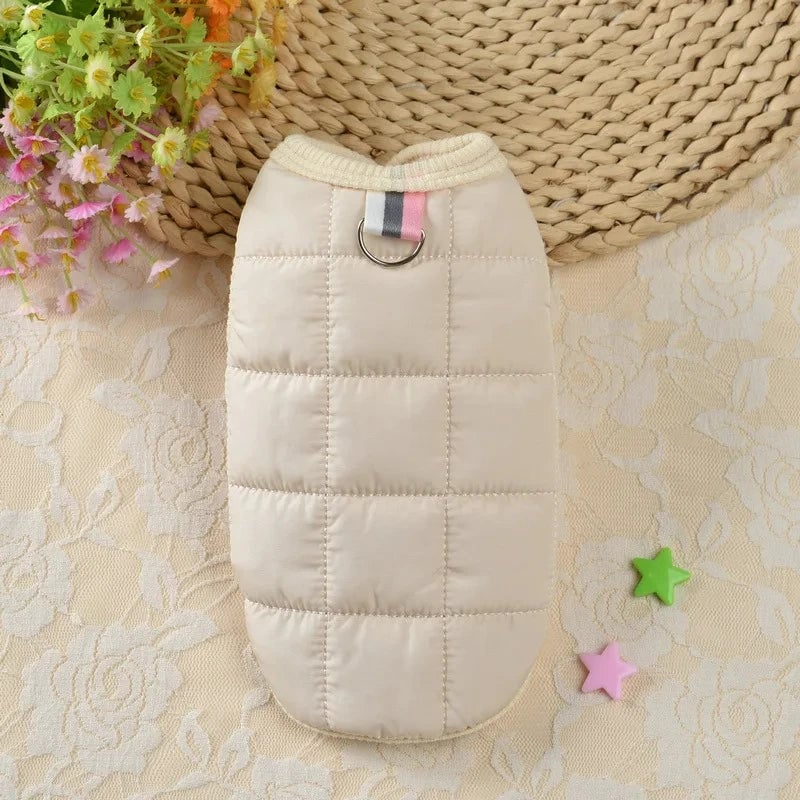 Windproof Padded Winter Dog Coat - Warm Jacket for Small Dogs