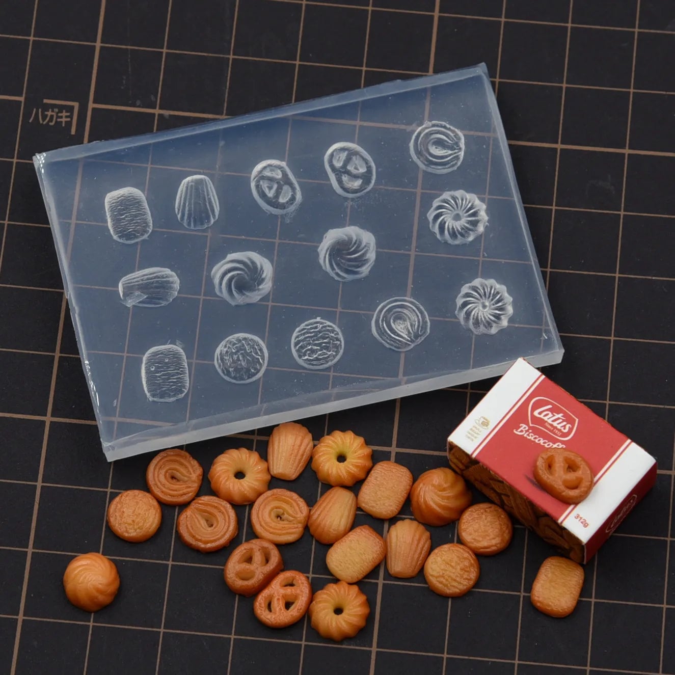 Mini Caramel Cookie Silicone Molds - Food Grade DIY Baking Clay Craft