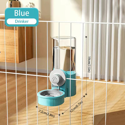 1.2L Automatic Pet Feeder Hanging Bowl for Small Dogs Cats Rabbits