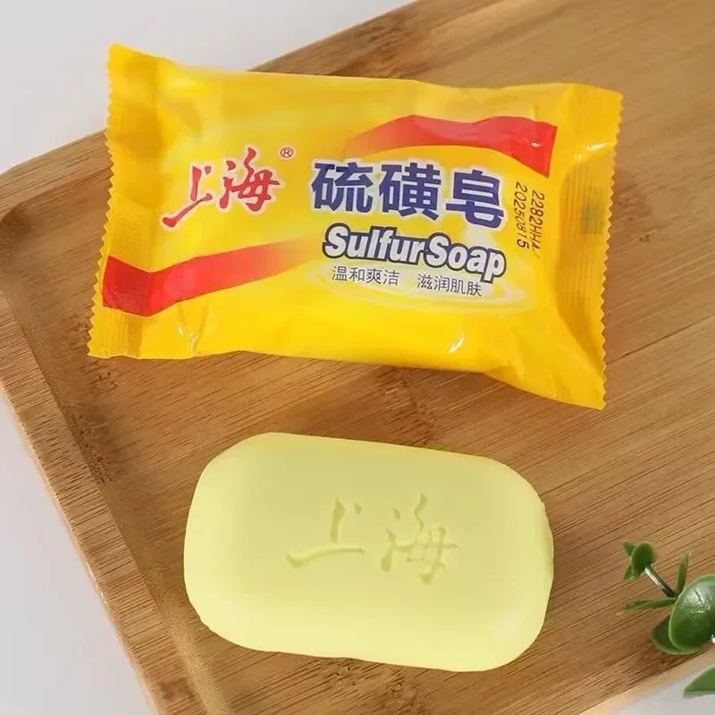 Shanghai Sulfur Soap 5-Pack Deep Cleansing Bar Face Body Hands
