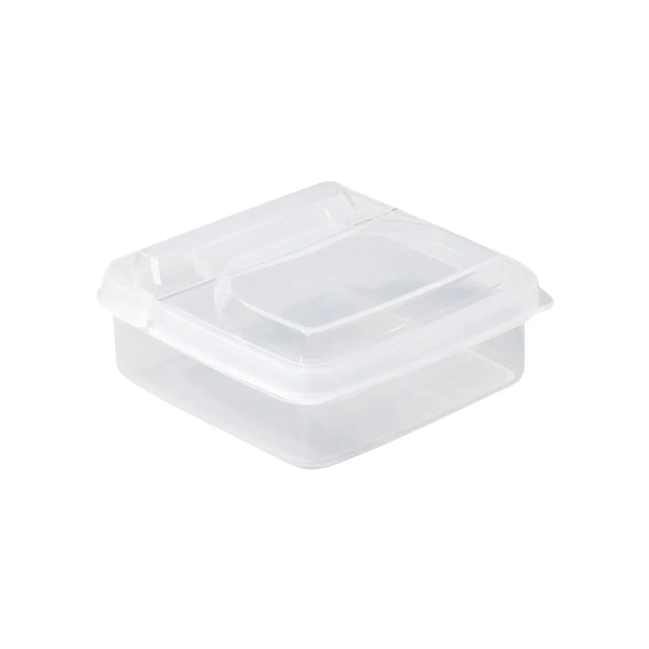 Clear Plastic Sliced Cheese Storage Container with Flip Lid Fridge