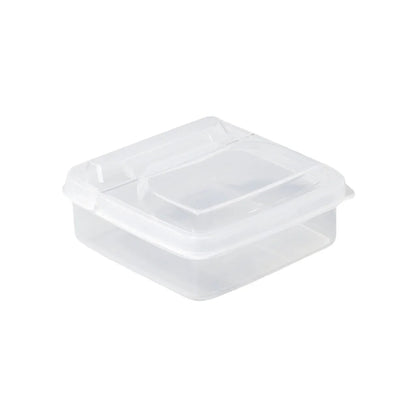 Clear Plastic Sliced Cheese Storage Container with Flip Lid Fridge