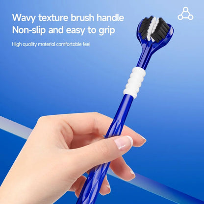 3D U-Shaped Manual Toothbrush 6-Pack - Three-Sided Soft Bristles