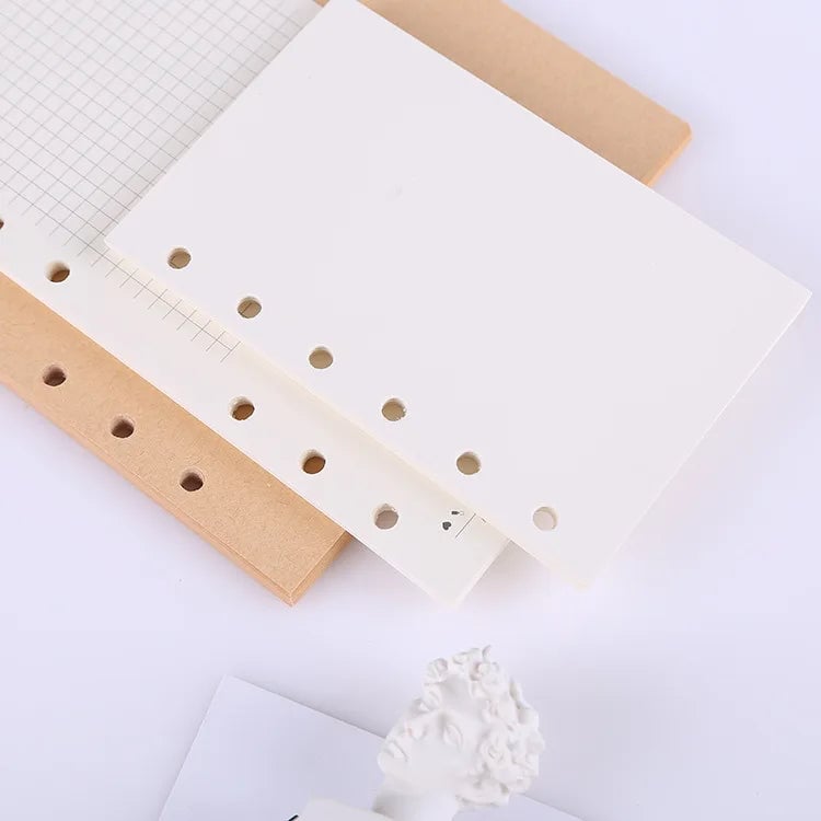 A5 A6 A7 Spiral Notebook Refill Pages 45 Sheets Line Dot Grid Paper