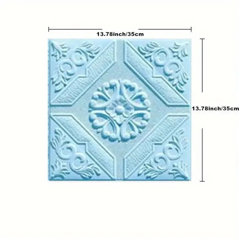 3D Self Adhesive Waterproof Ceiling Wallpaper 35x35cm Tiles 5-10pcs