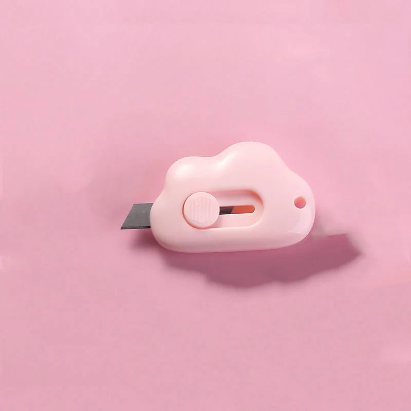 Mini Pocket Cloud Art Utility Knife - Refillable Paper Cutter Craft Tool
