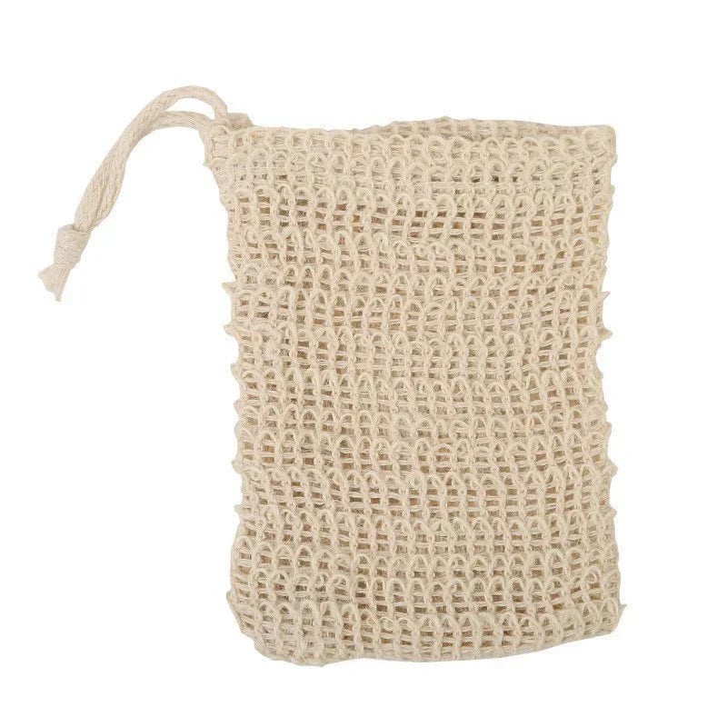 Natural Sisal Soap Saver Bags - Mesh Soap Holder Pouch Set