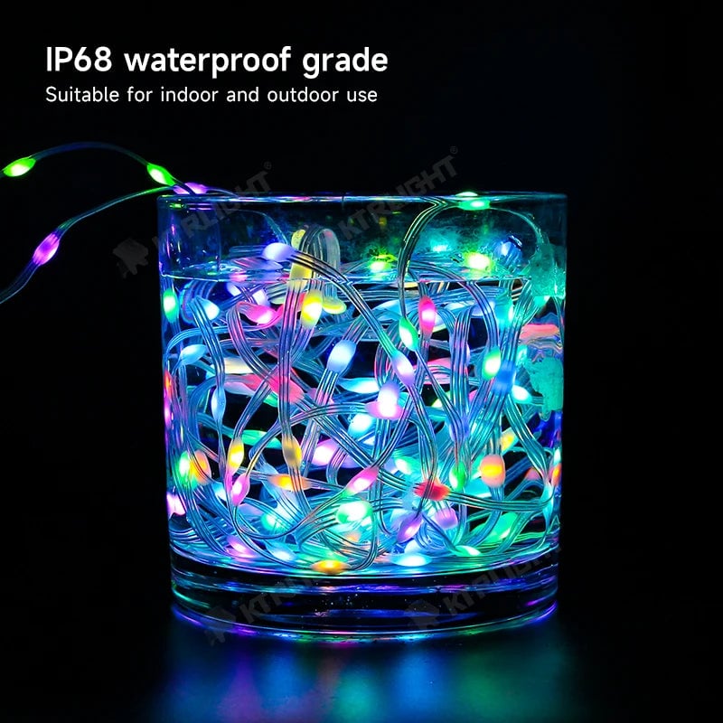 WS2811 RGBIC LED Strip 12V/5V Addressable Christmas Fairy Lights