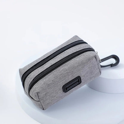 Portable Dog Poop Bag Holder Dispenser with Treat Storage Pet Waste