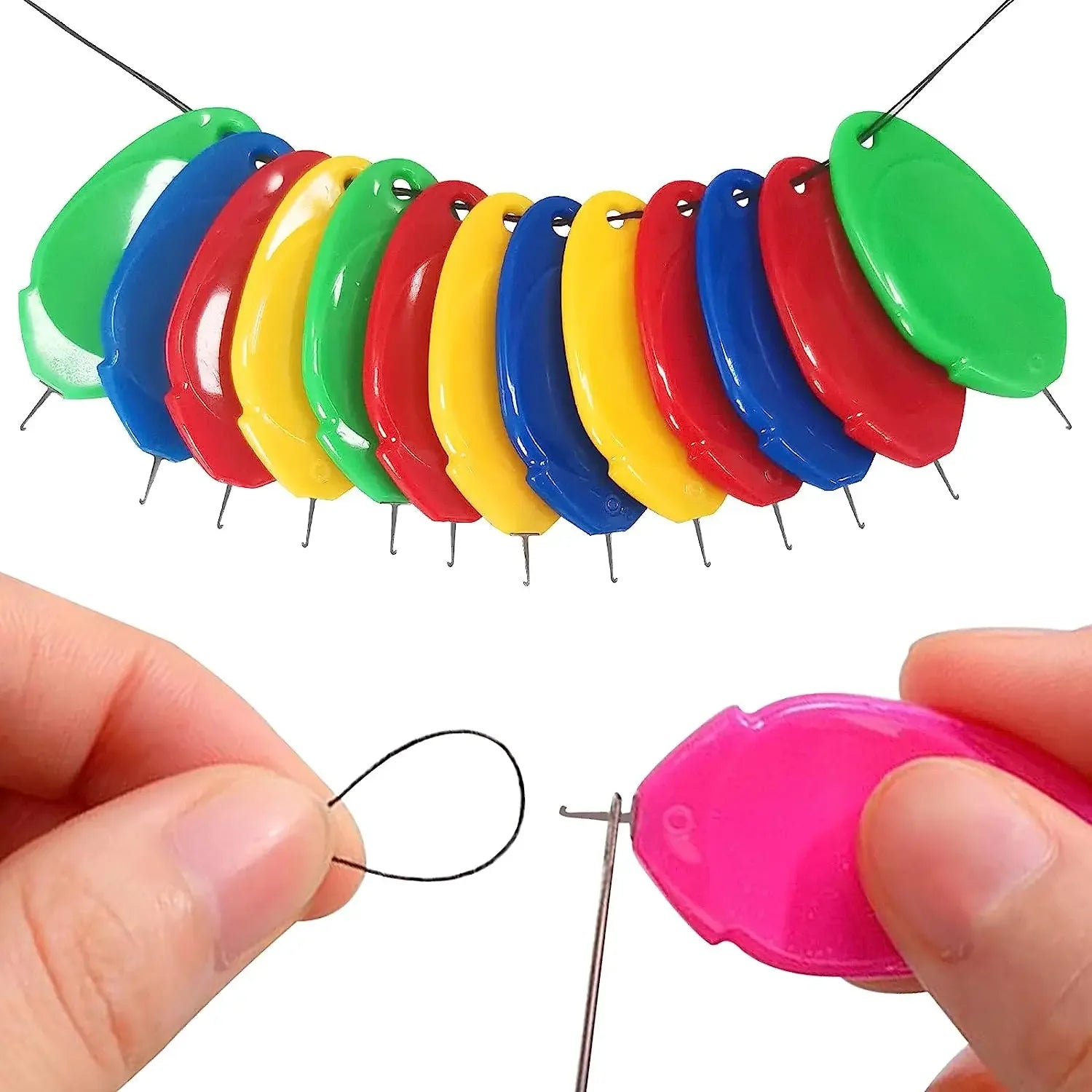 6Pcs Plastic Wire Loop Needle Threader Set - Sewing Machine Tool