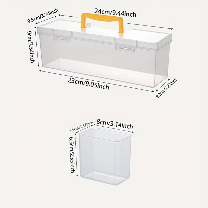 Multi-Compartment Tool Storage Box Set - Screw Parts Organizer