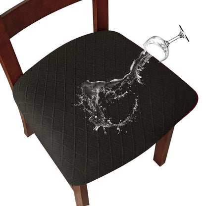 Waterproof Elastic Dining Chair Seat Covers - Removable Washable
