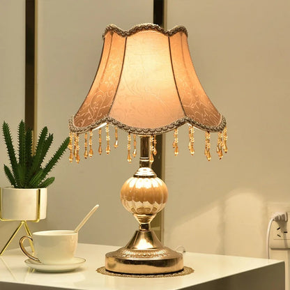 Touch Control European Style Bedside Table Lamp Modern Retro Design